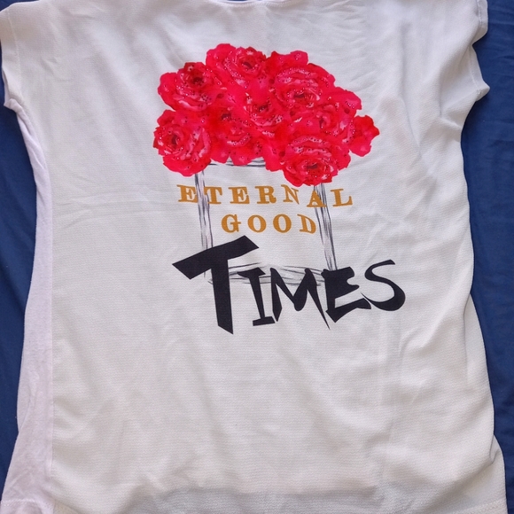 Whote T-Shirt, Small/Medium - Picture 1 of 4